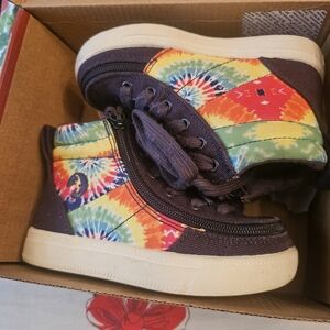 Colorful Tie-Dye Kids Sneakers